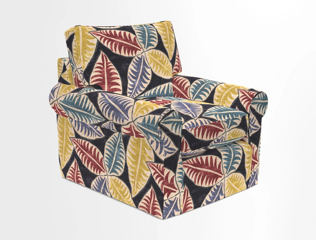 Bignor Chair in Two Tone Plain Biscuit. Loose cover option available