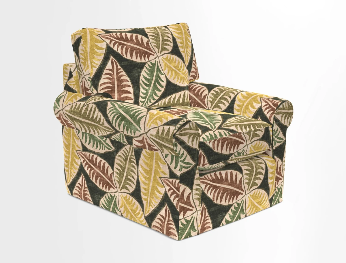 Bignor Chair in Two Tone Plain Biscuit. Loose cover option available