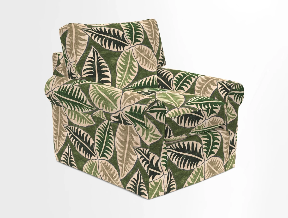 Bignor Chair in Two Tone Plain Biscuit. Loose cover option available