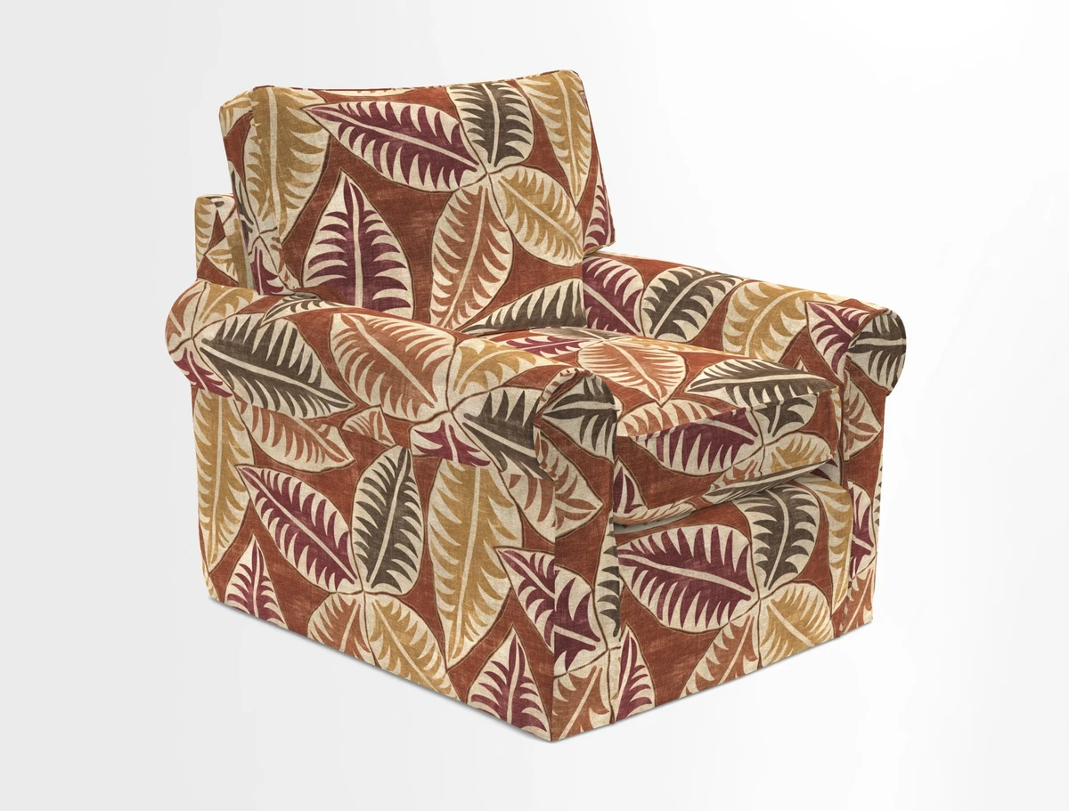 Bignor Chair in Two Tone Plain Biscuit. Loose cover option available