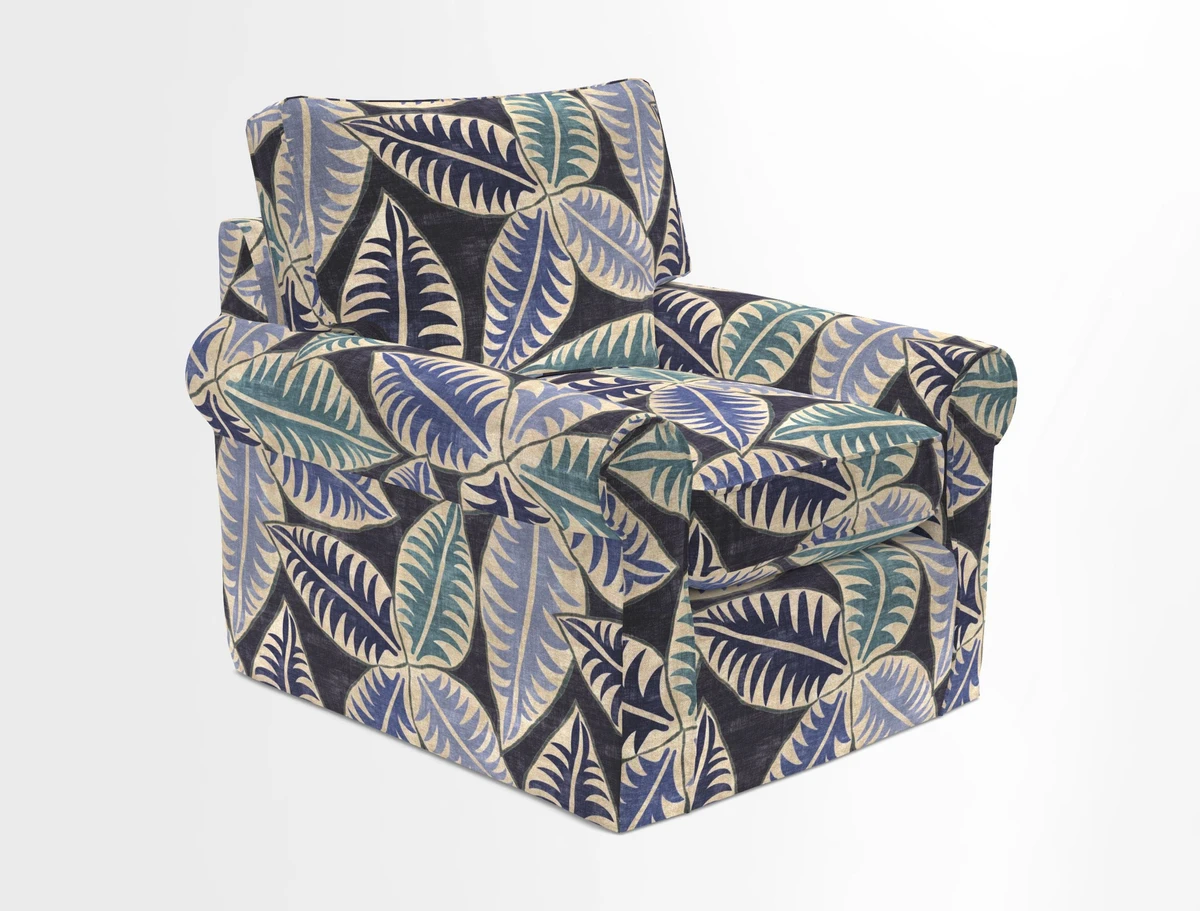 Bignor Chair in Two Tone Plain Biscuit. Loose cover option available