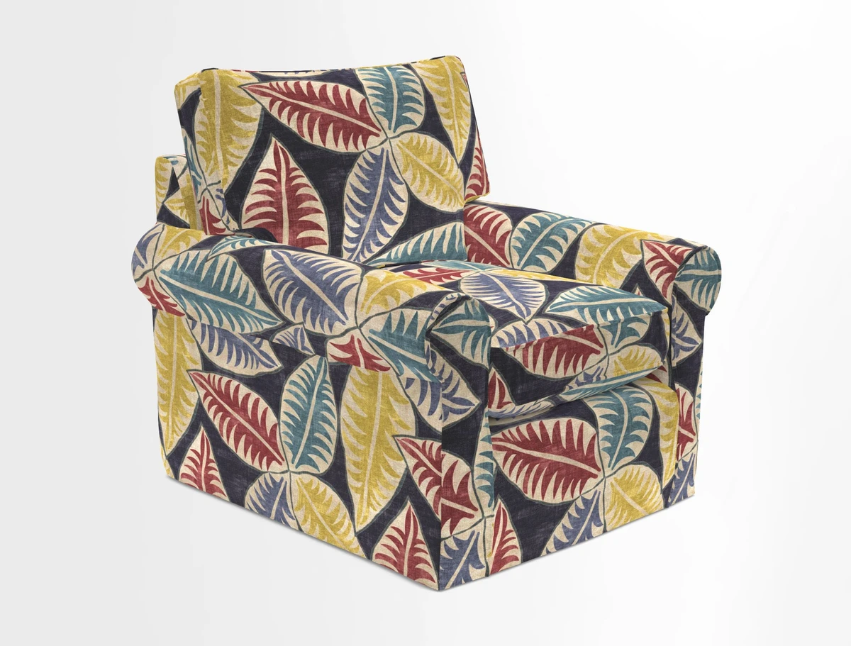 Bignor Chair in Two Tone Plain Biscuit. Loose cover option available