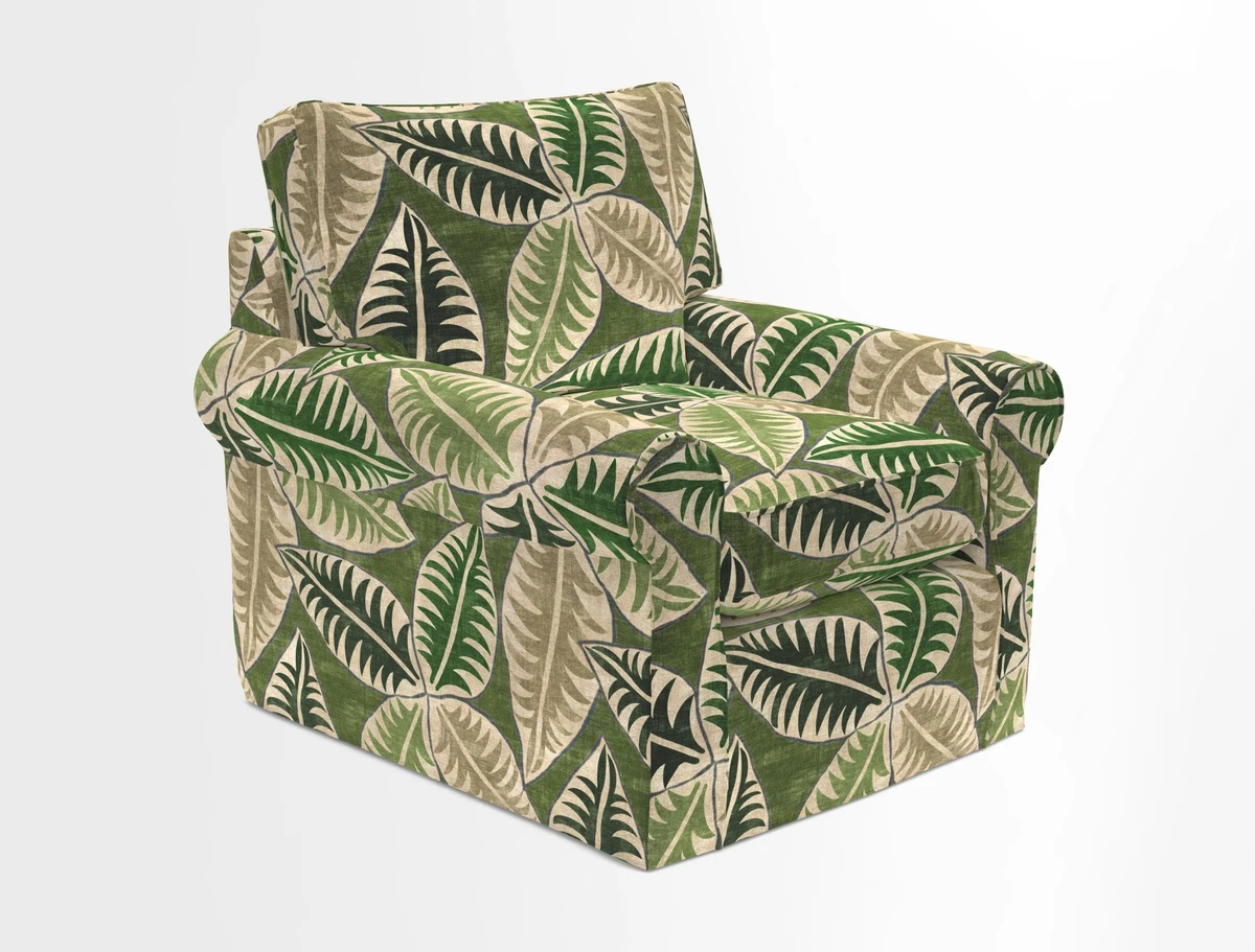 Bignor Chair in Two Tone Plain Biscuit. Loose cover option available
