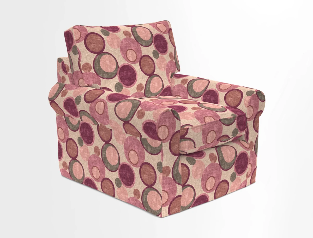 Bignor Chair in Two Tone Plain Biscuit. Loose cover option available