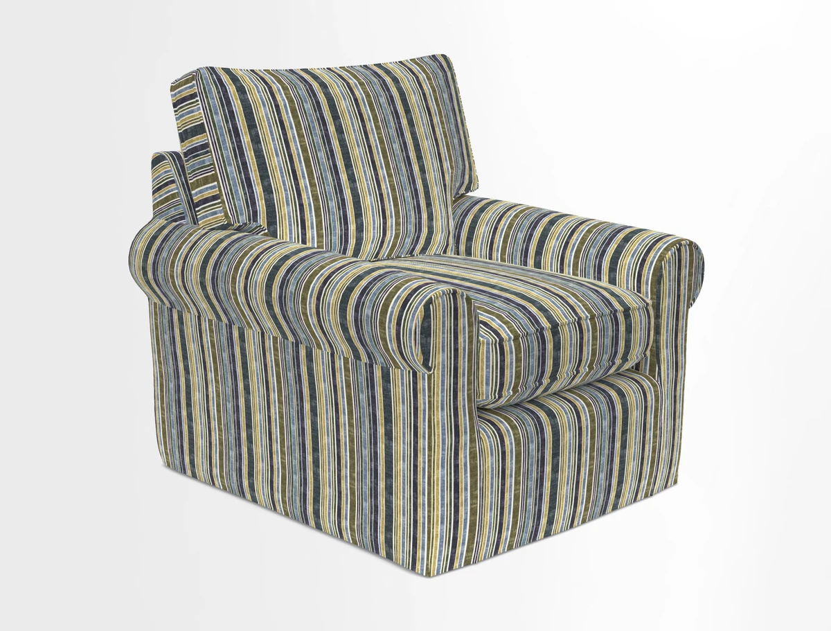 Bignor Chair in Two Tone Plain Biscuit. Loose cover option available