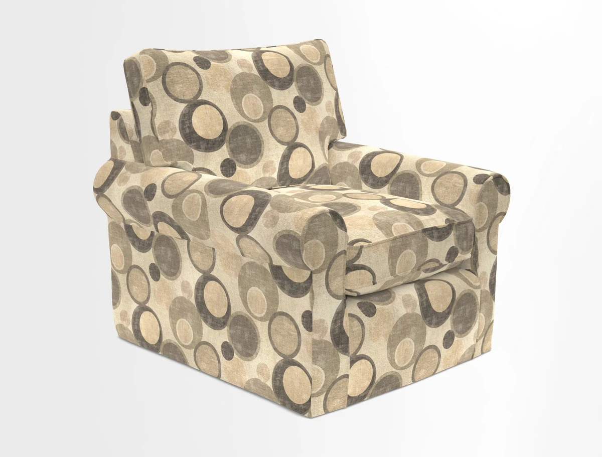 Bignor Chair in Two Tone Plain Biscuit. Loose cover option available