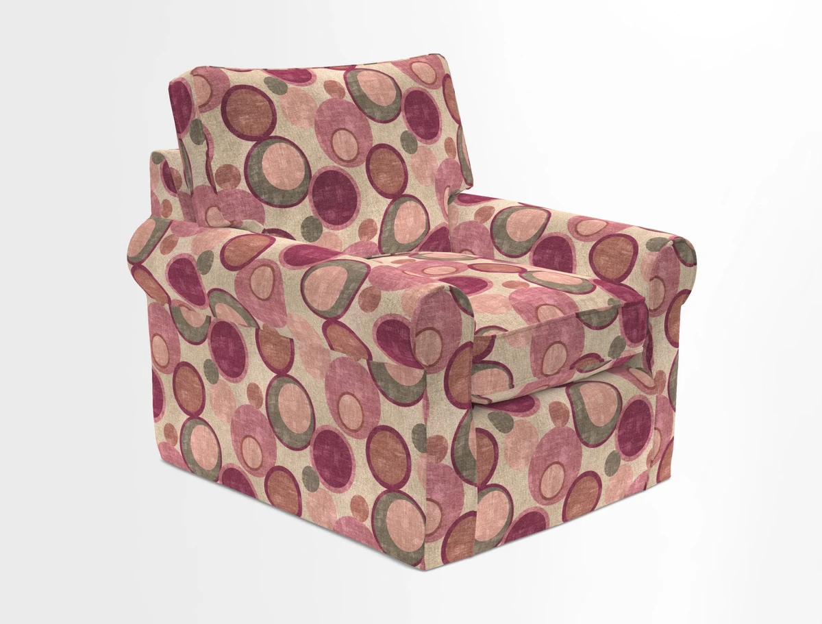 Bignor Chair in Two Tone Plain Biscuit. Loose cover option available