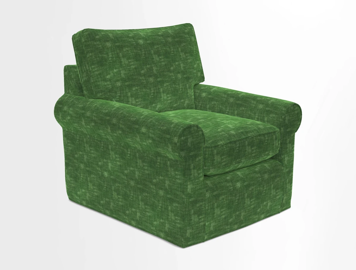 Bignor Chair in Two Tone Plain Biscuit. Loose cover option available