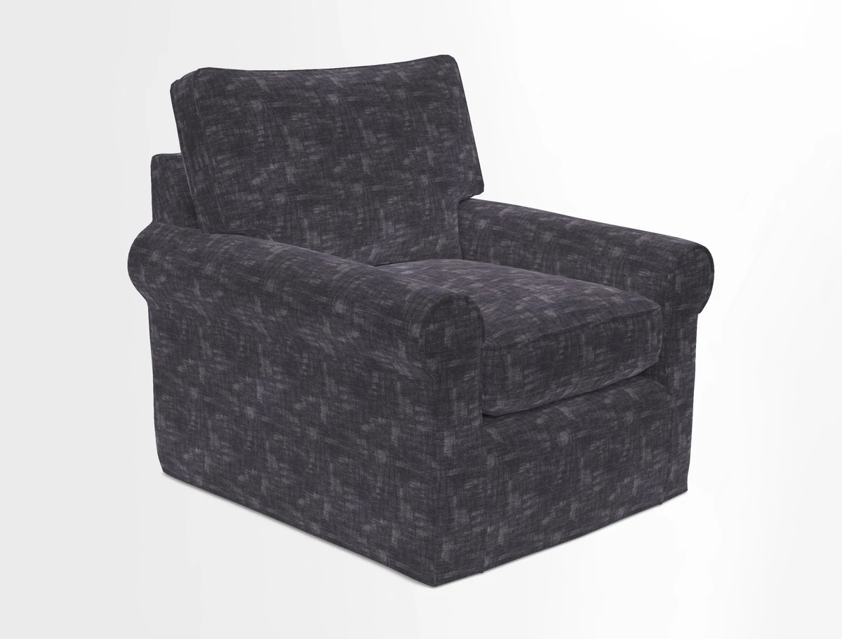 Bignor Chair in Two Tone Plain Biscuit. Loose cover option available