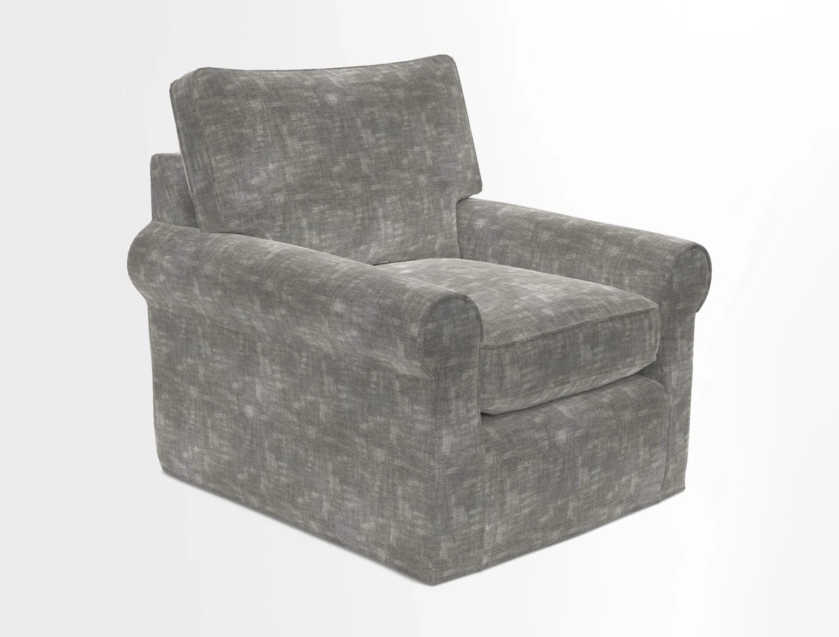 Bignor Chair in Two Tone Plain Biscuit. Loose cover option available