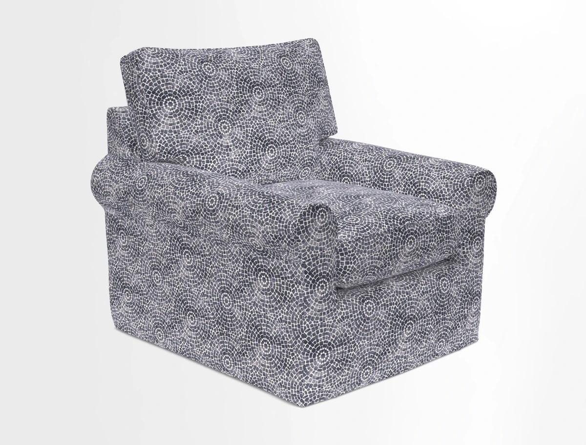 Bignor Chair in Two Tone Plain Biscuit. Loose cover option available