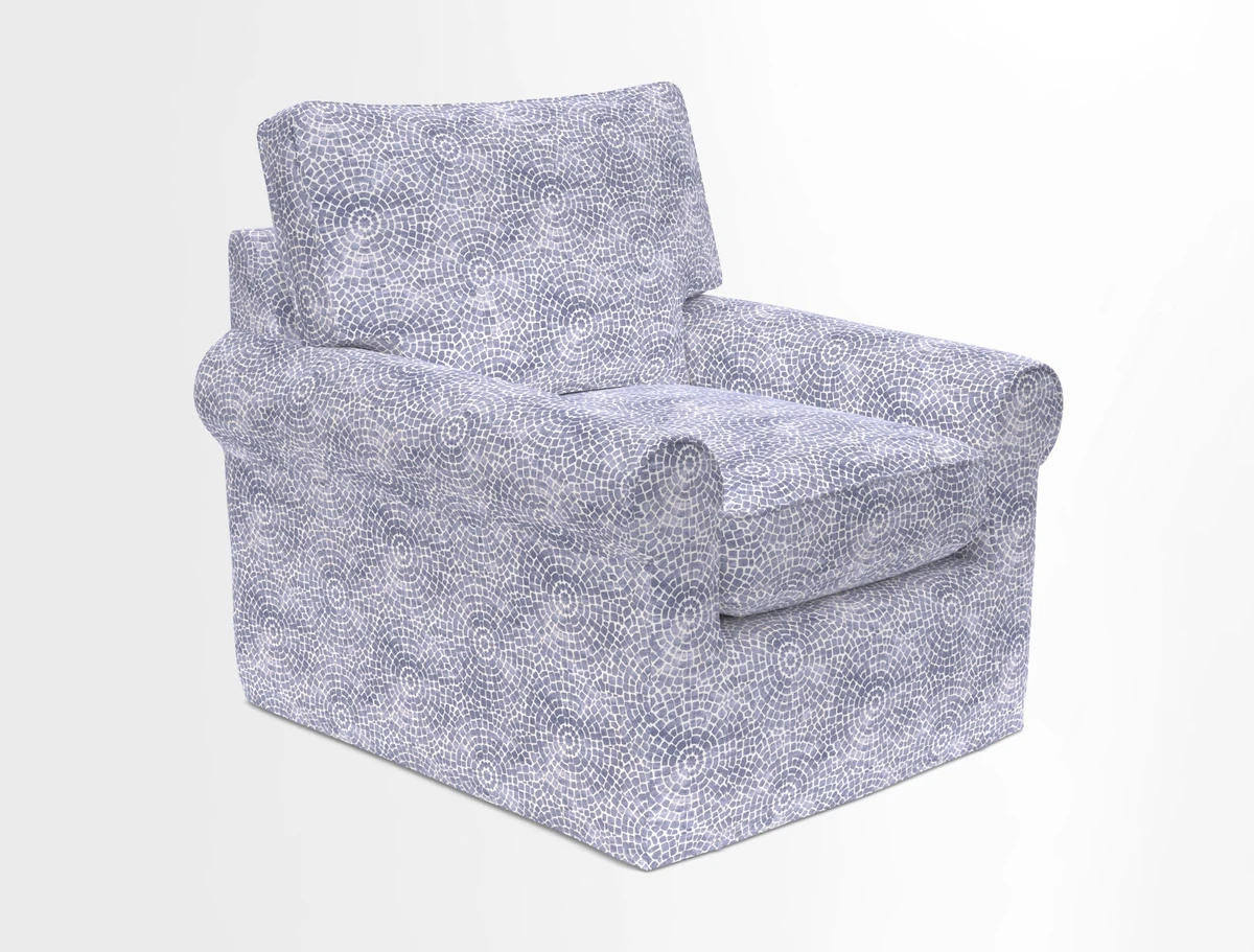 Bignor Chair in Two Tone Plain Biscuit. Loose cover option available