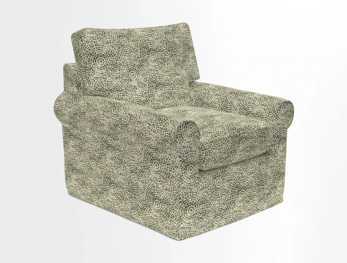 Bignor Chair in Two Tone Plain Biscuit. Loose cover option available