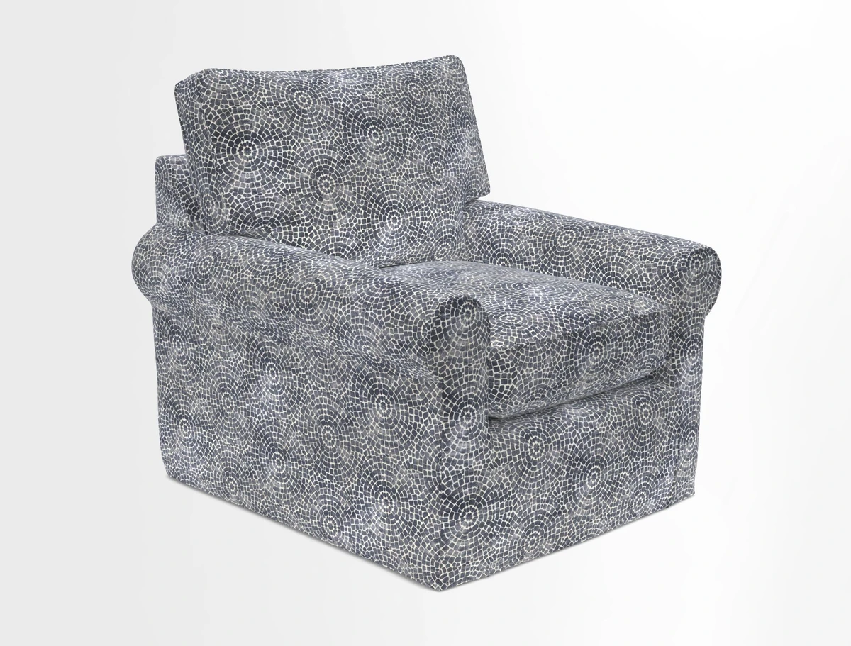 Bignor Chair in Two Tone Plain Biscuit. Loose cover option available