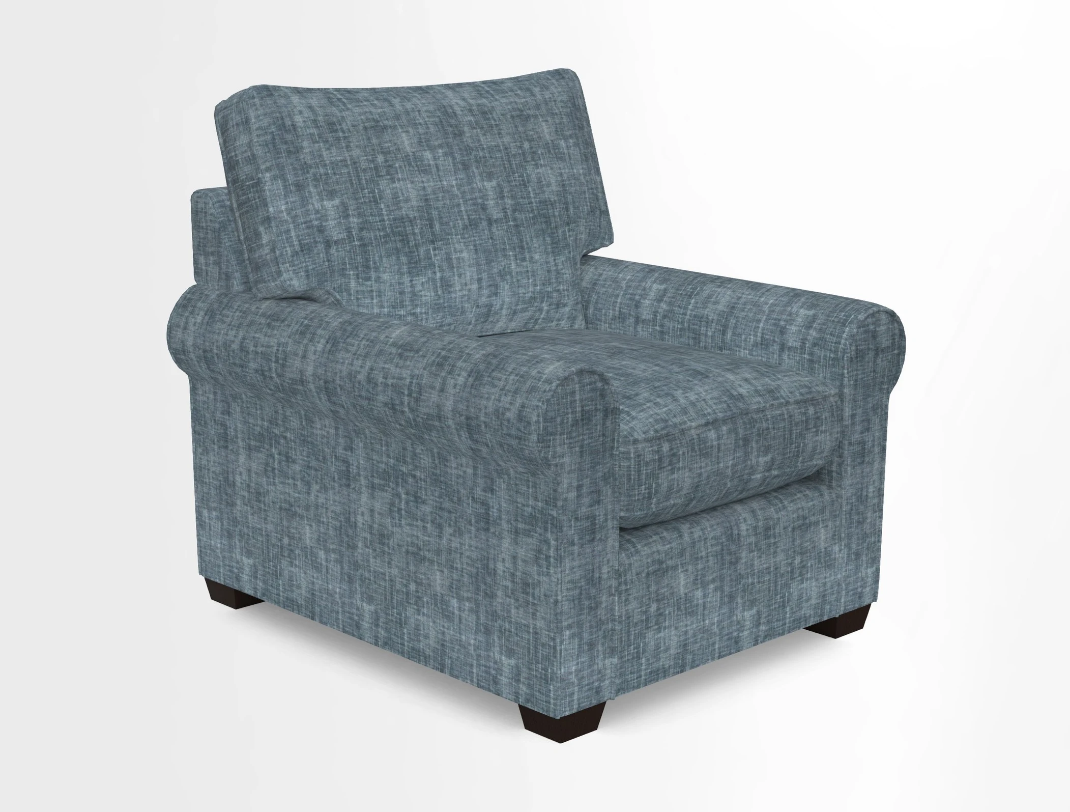Bignor Chair in Two Tone Plain Biscuit. Loose cover option available
