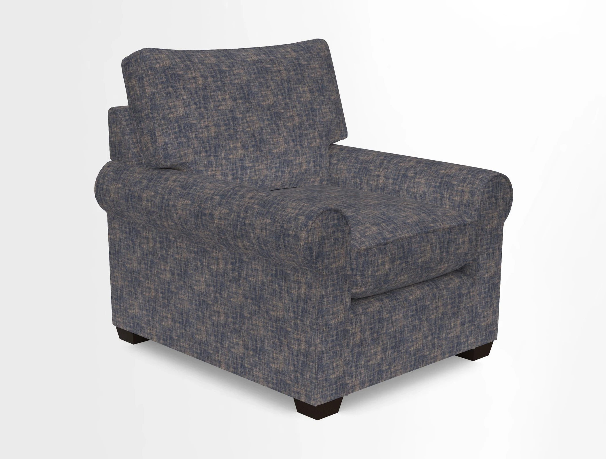 Bignor Chair in Two Tone Plain Biscuit. Loose cover option available