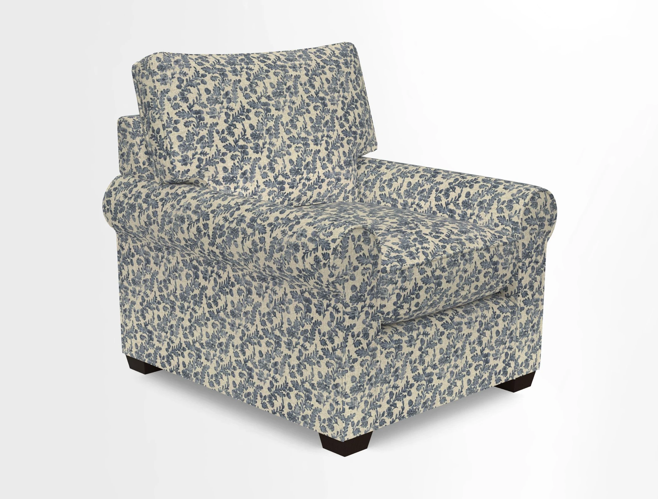 Bignor Chair in Two Tone Plain Biscuit. Loose cover option available