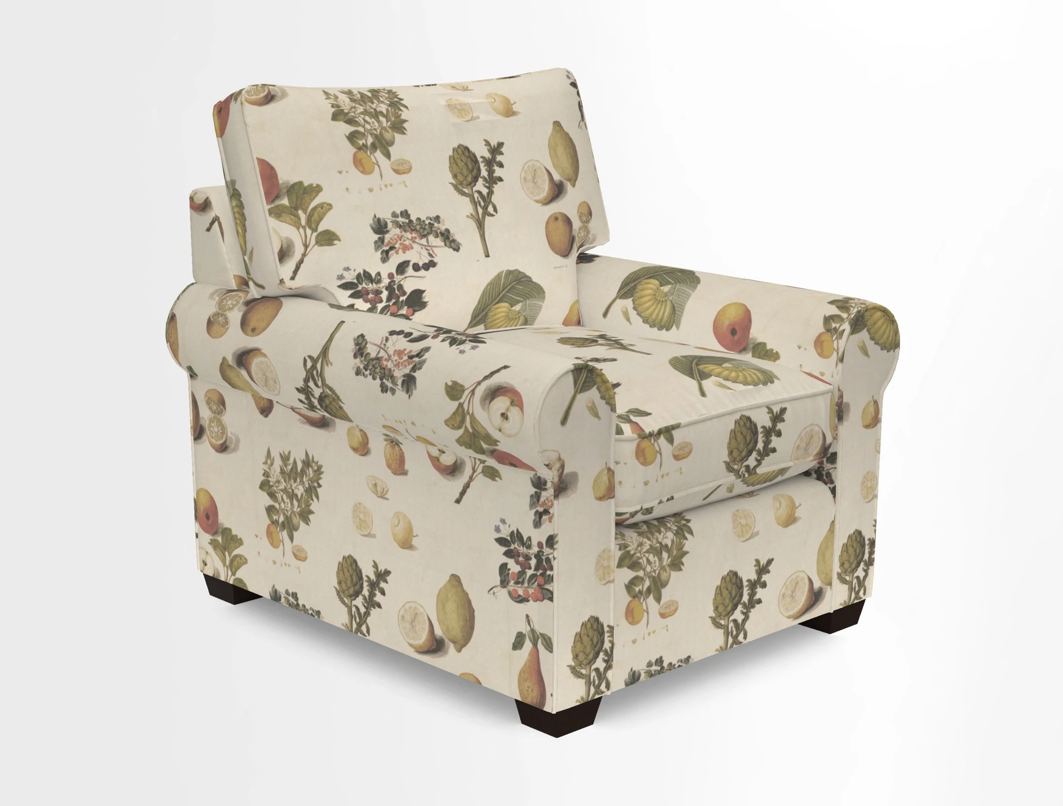 Bignor Chair in Two Tone Plain Biscuit. Loose cover option available