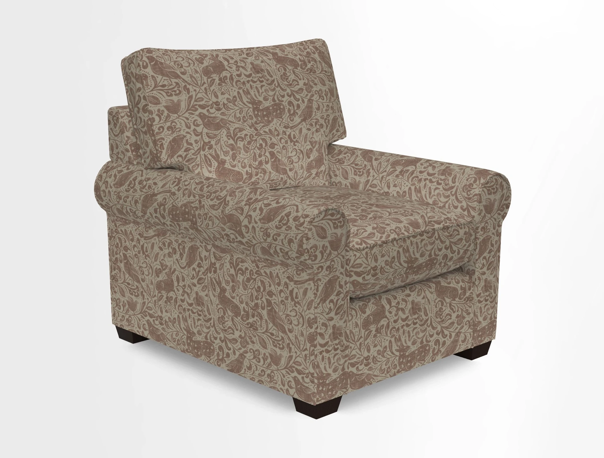 Bignor Chair in Two Tone Plain Biscuit. Loose cover option available