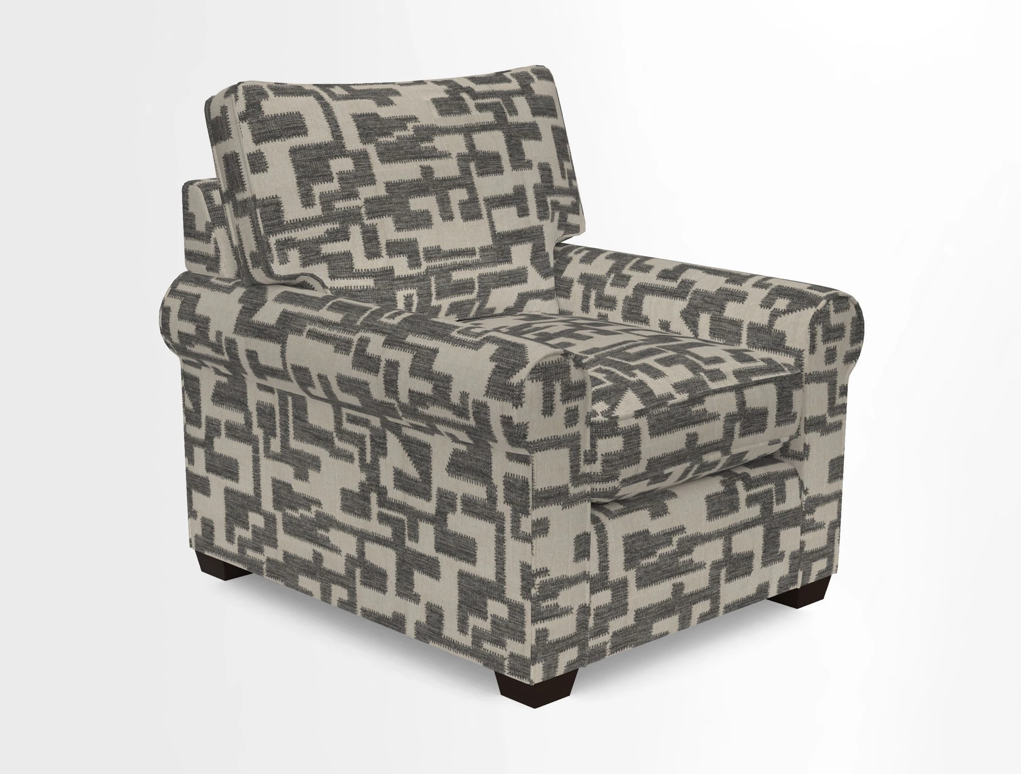 Bignor Chair in Two Tone Plain Biscuit. Loose cover option available