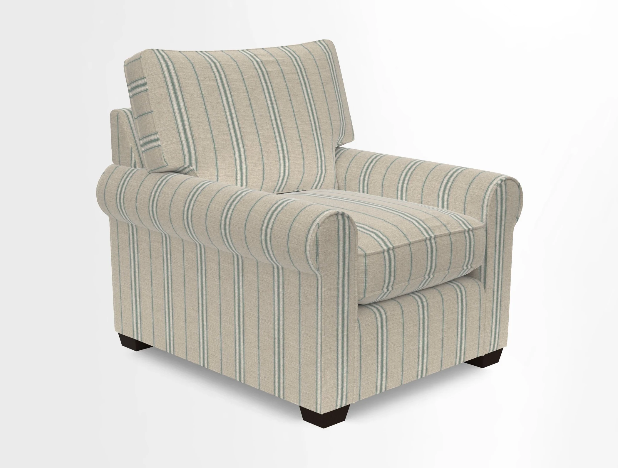 Bignor Chair in Two Tone Plain Biscuit. Loose cover option available