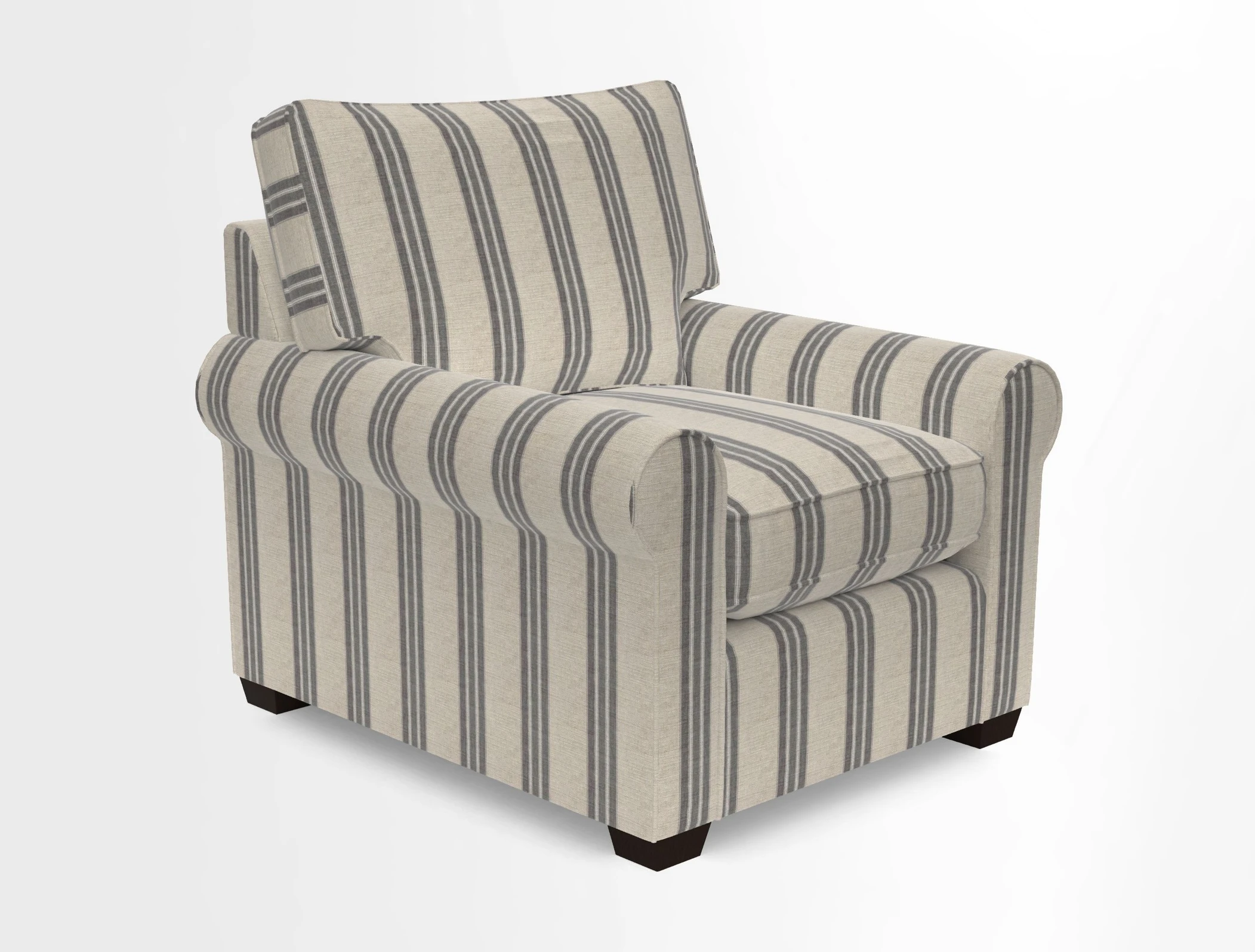 Bignor Chair in Two Tone Plain Biscuit. Loose cover option available