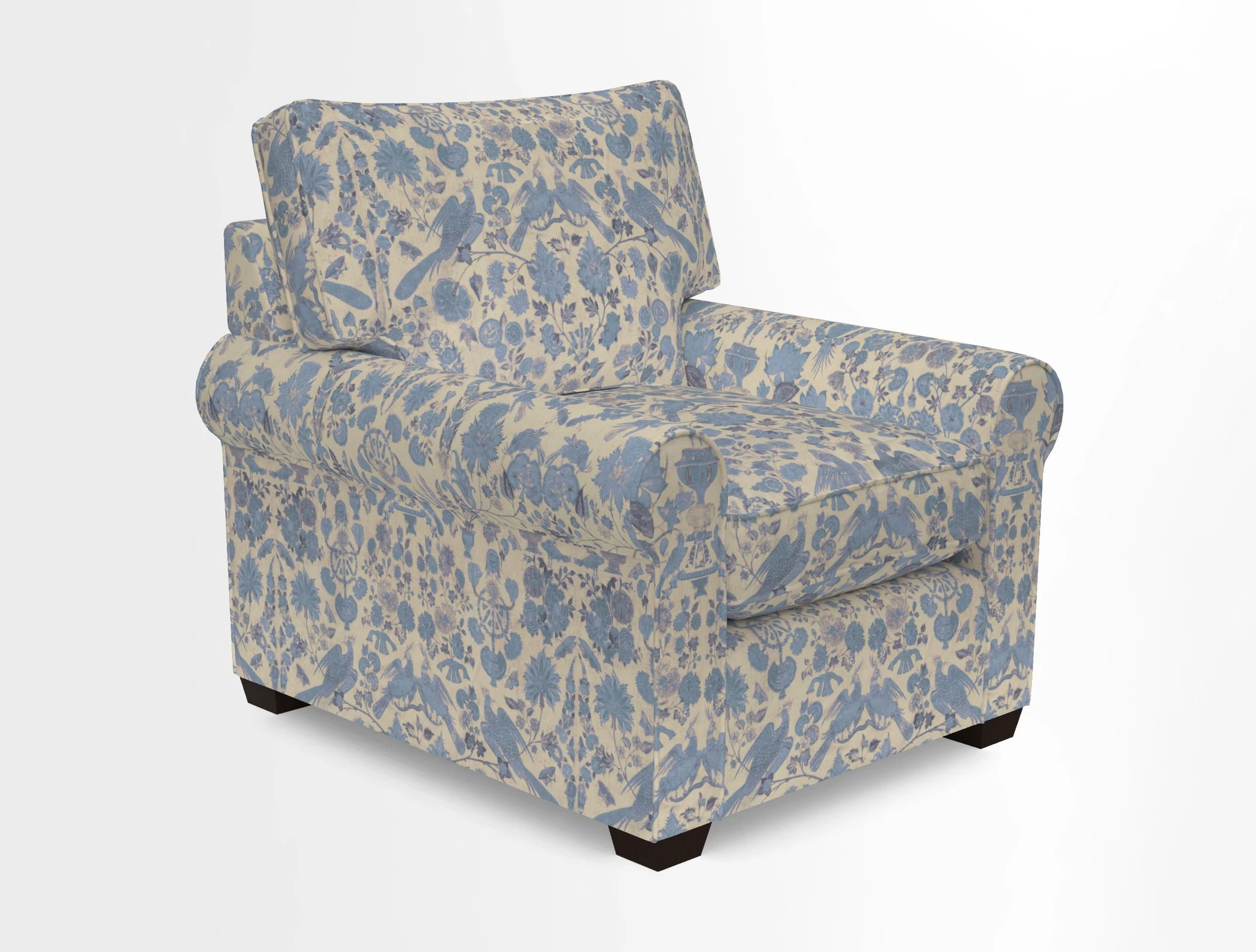 Bignor Chair in Two Tone Plain Biscuit. Loose cover option available