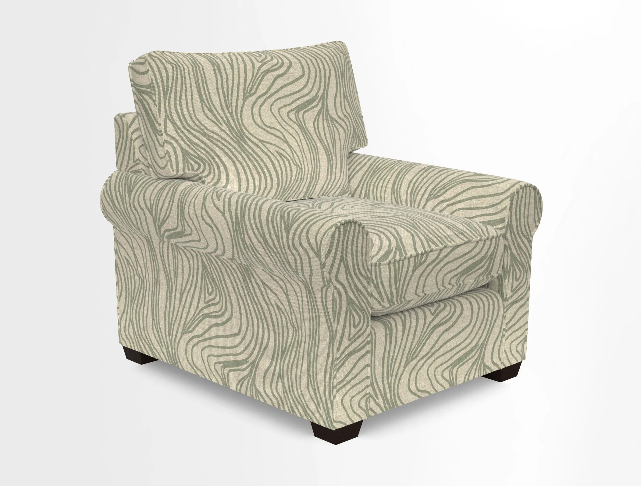 Bignor Chair in Two Tone Plain Biscuit. Loose cover option available