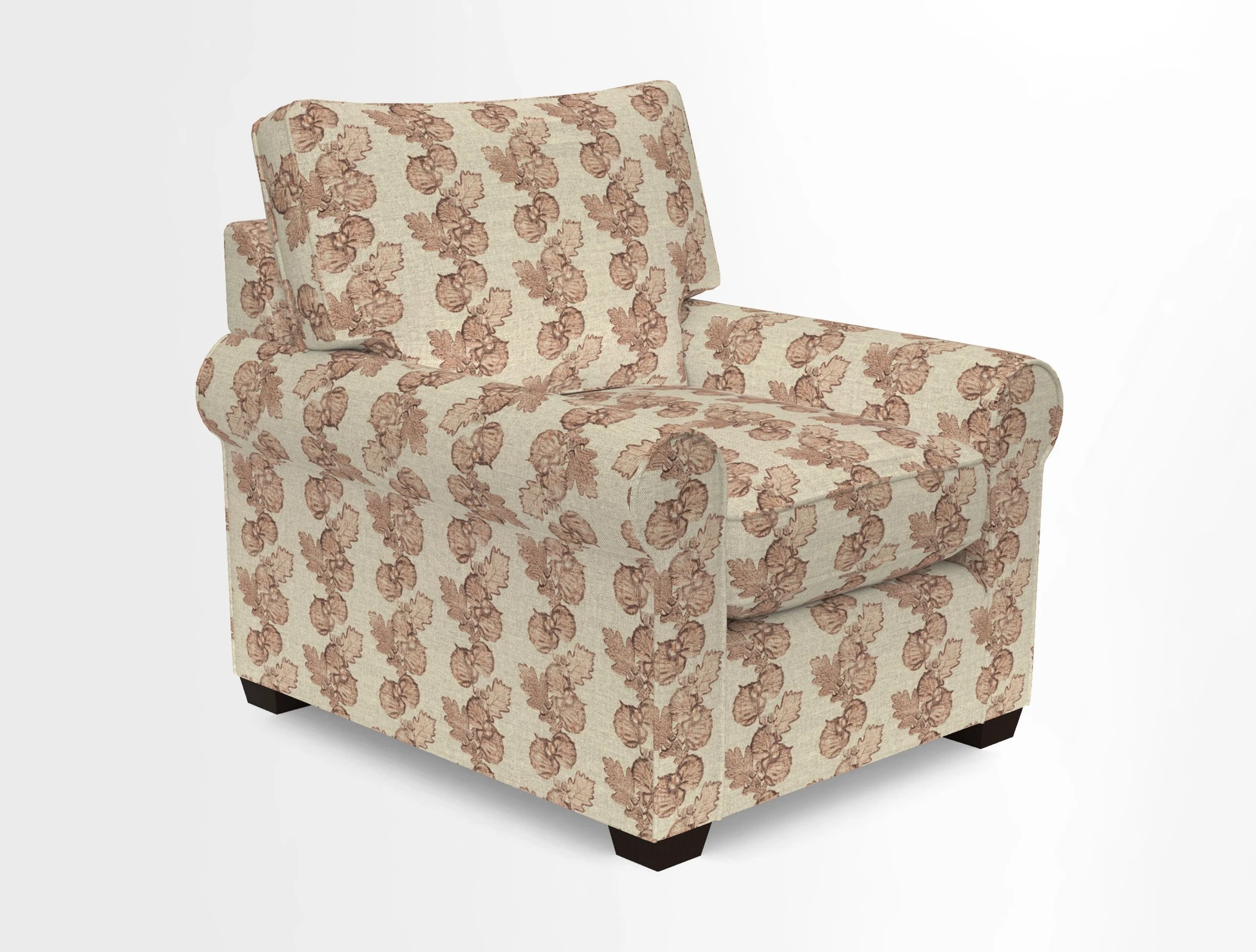 Bignor Chair in Two Tone Plain Biscuit. Loose cover option available