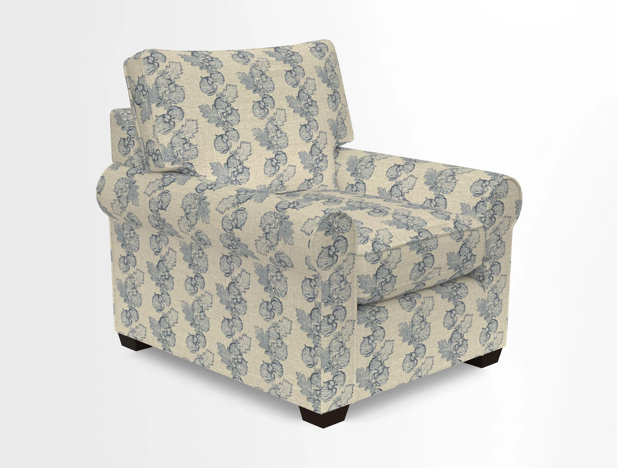 Bignor Chair in Two Tone Plain Biscuit. Loose cover option available