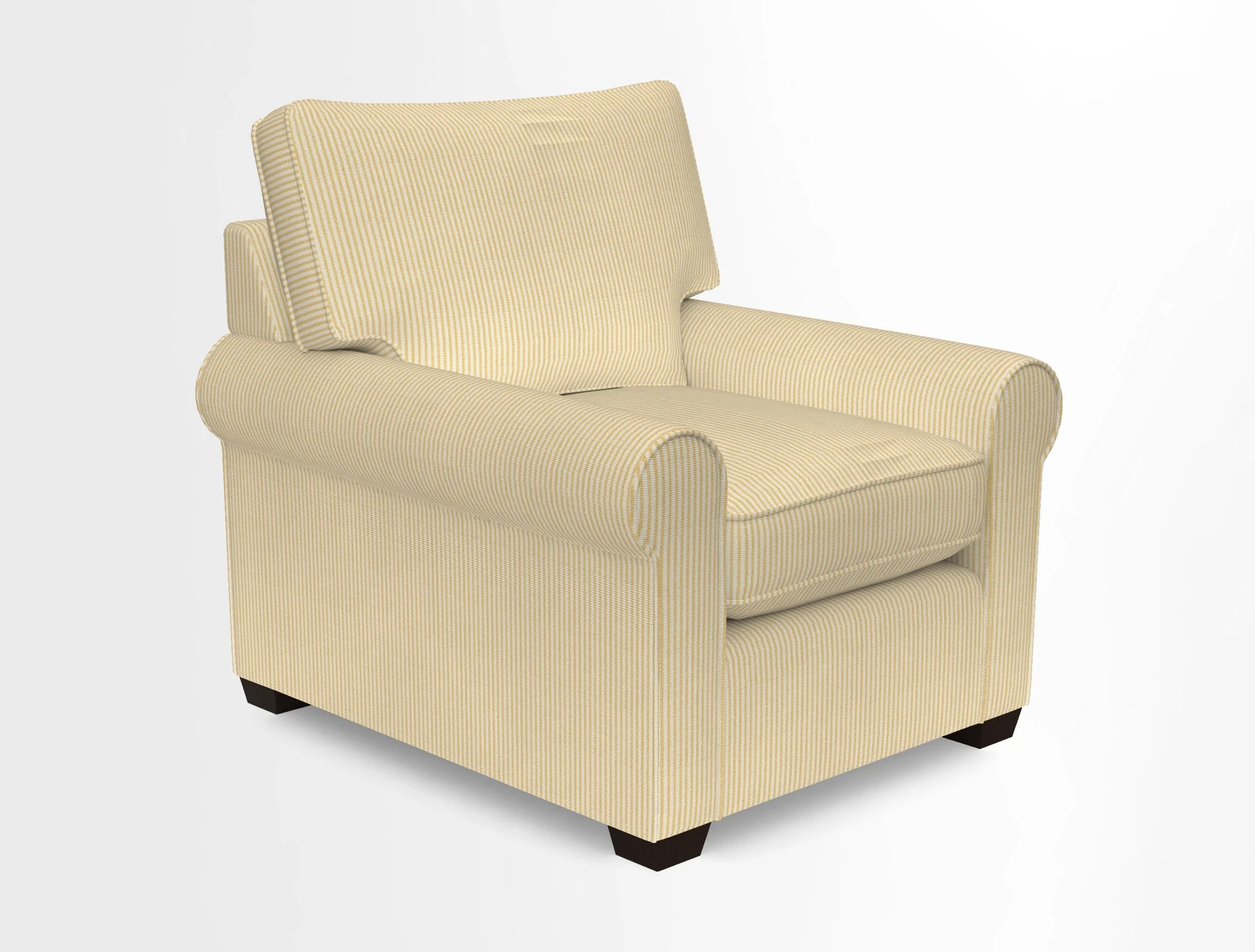 Bignor Chair in Two Tone Plain Biscuit. Loose cover option available