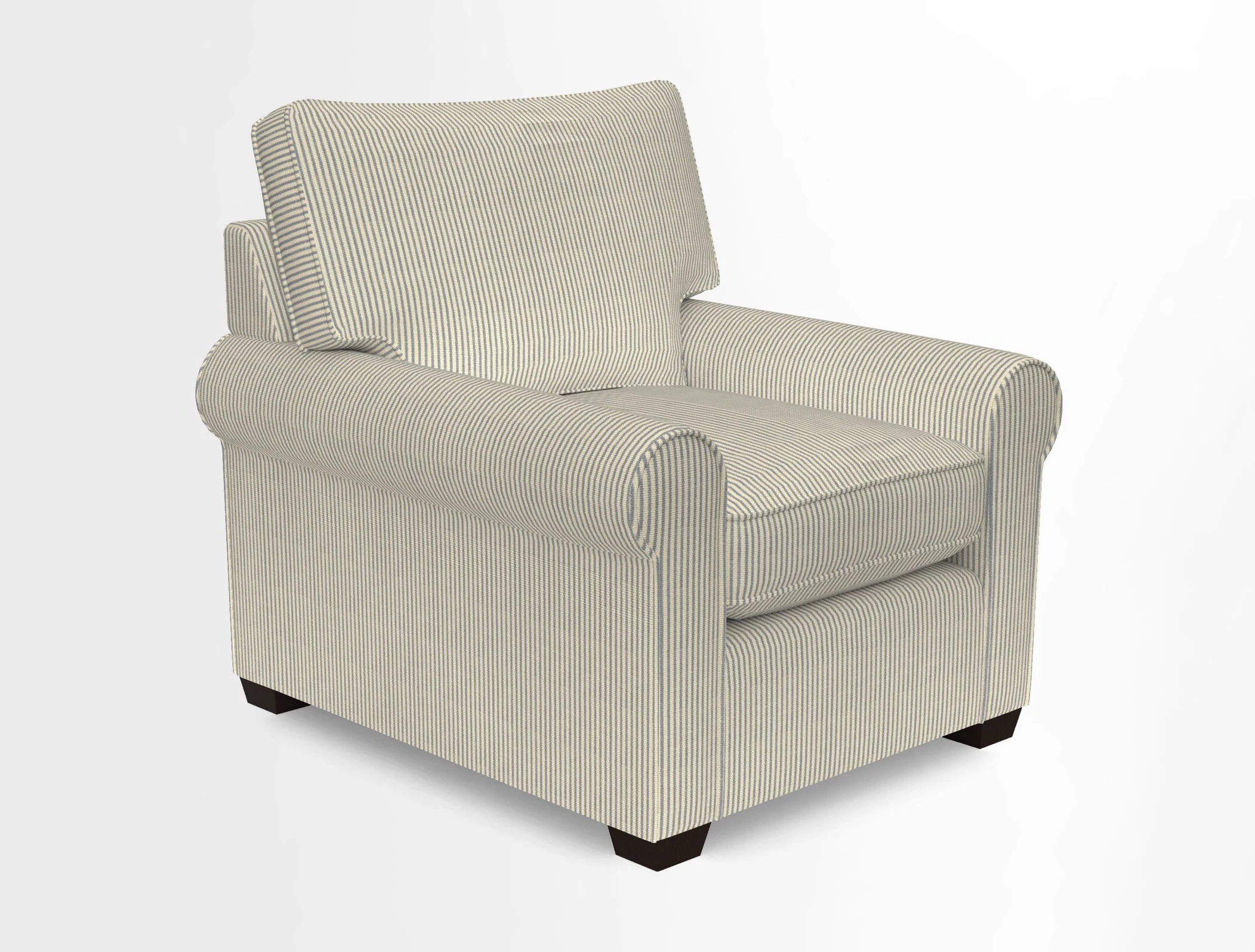 Bignor Chair in Two Tone Plain Biscuit. Loose cover option available
