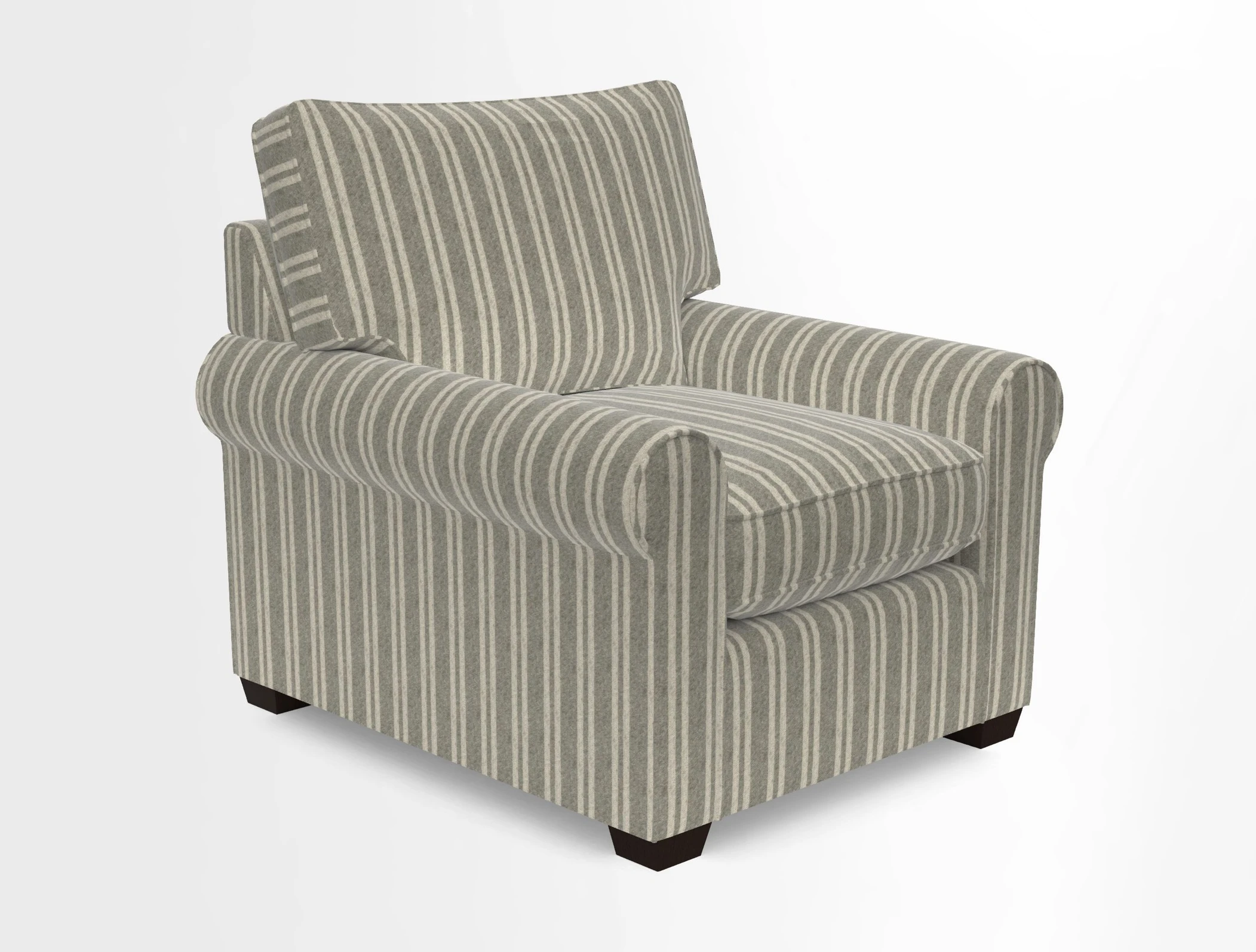 Bignor Chair in Two Tone Plain Biscuit. Loose cover option available
