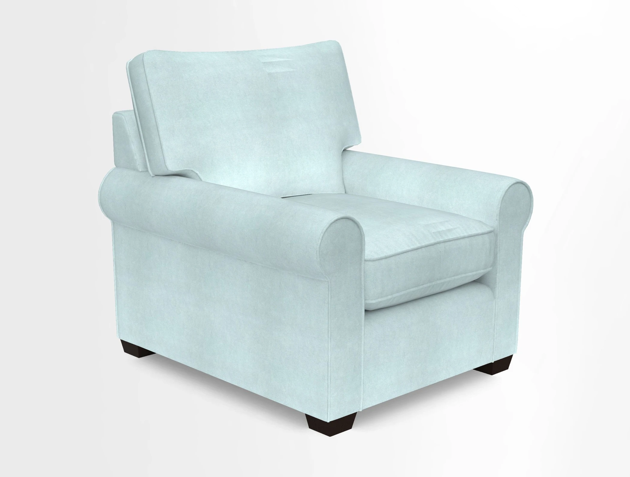 Bignor Chair in Two Tone Plain Biscuit. Loose cover option available