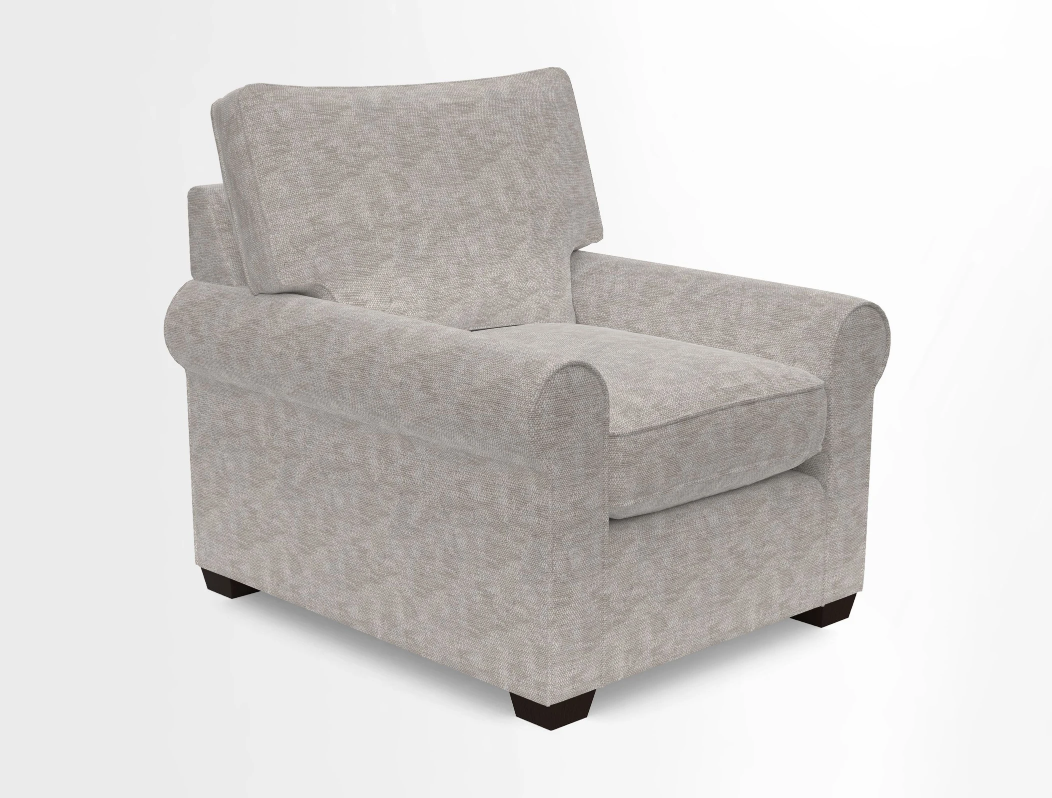 Bignor Chair in Two Tone Plain Biscuit. Loose cover option available