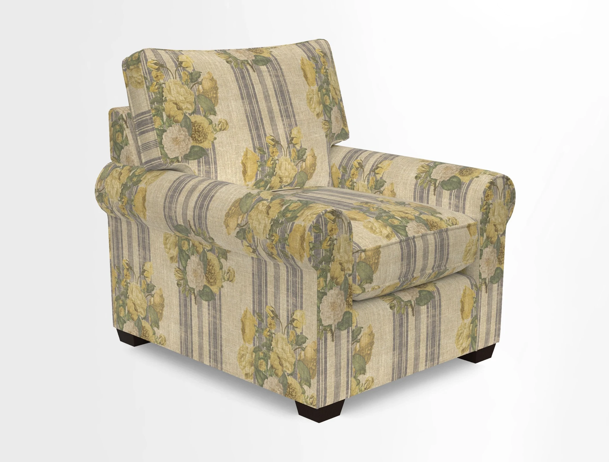 Bignor Chair in Two Tone Plain Biscuit. Loose cover option available