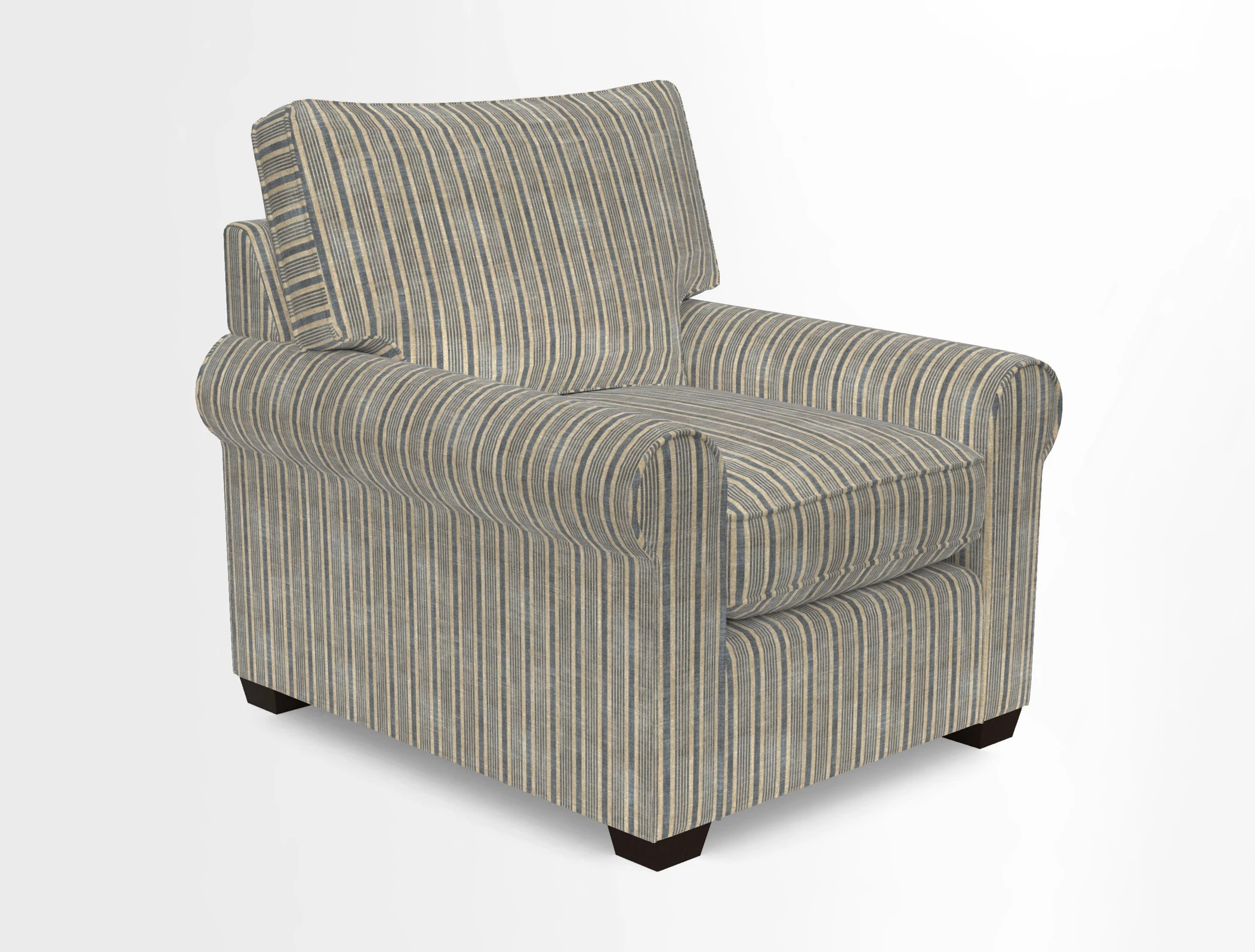 Bignor Chair in Two Tone Plain Biscuit. Loose cover option available