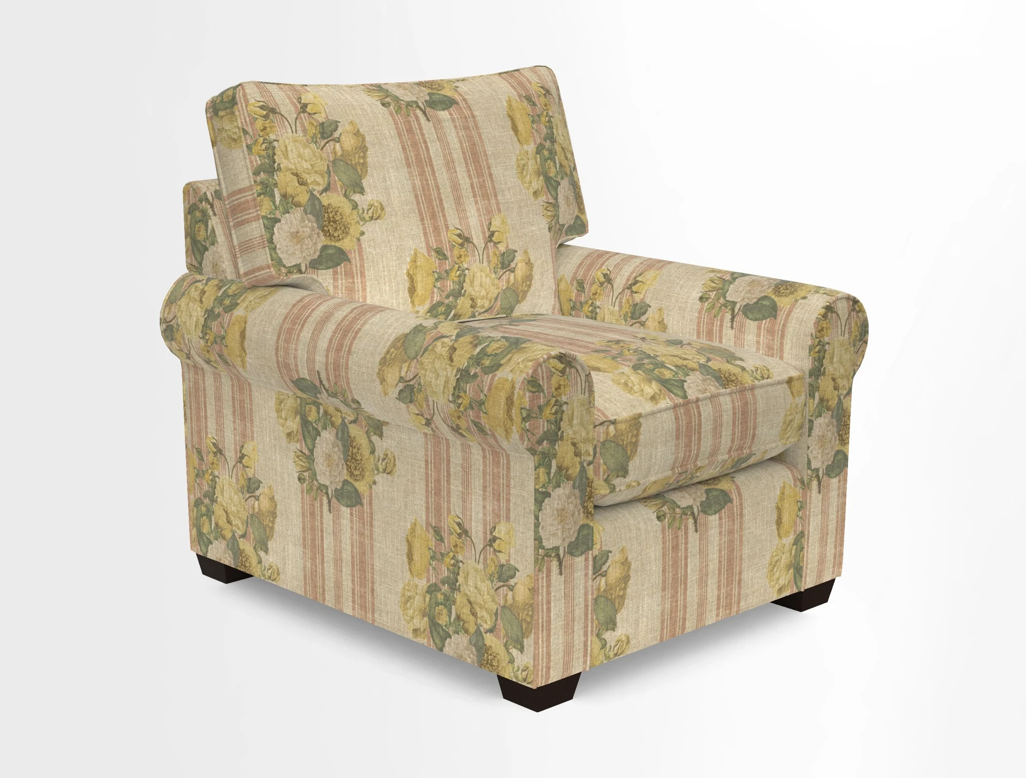 Bignor Chair in Two Tone Plain Biscuit. Loose cover option available