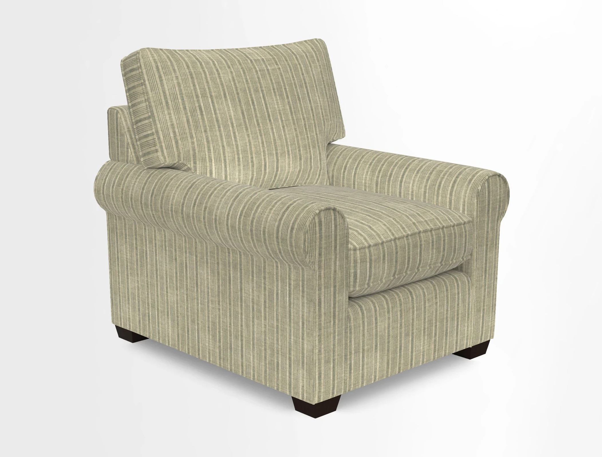 Bignor Chair in Two Tone Plain Biscuit. Loose cover option available