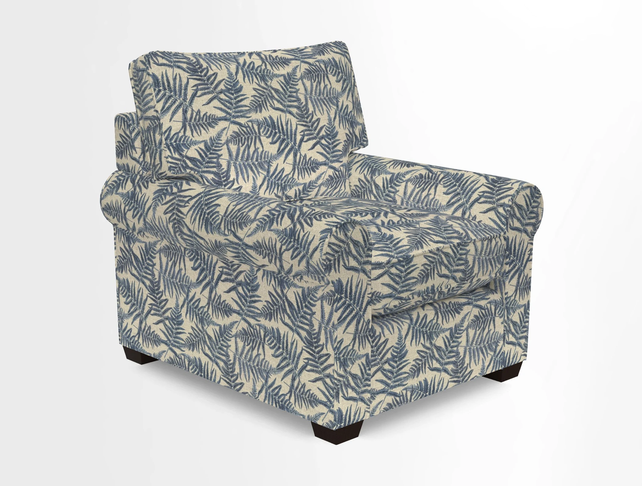 Bignor Chair in Two Tone Plain Biscuit. Loose cover option available
