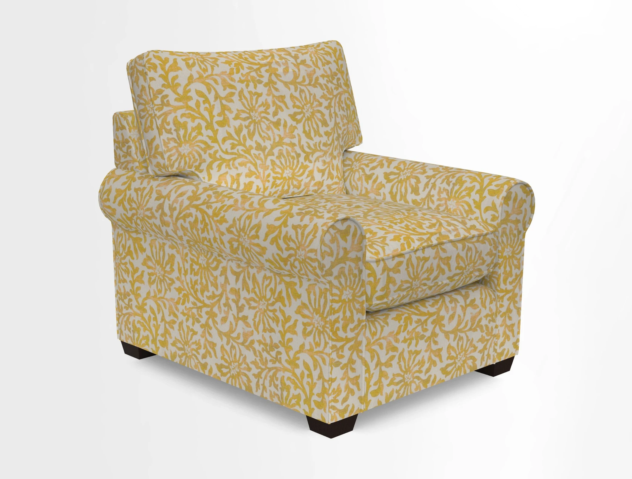 Bignor Chair in Two Tone Plain Biscuit. Loose cover option available