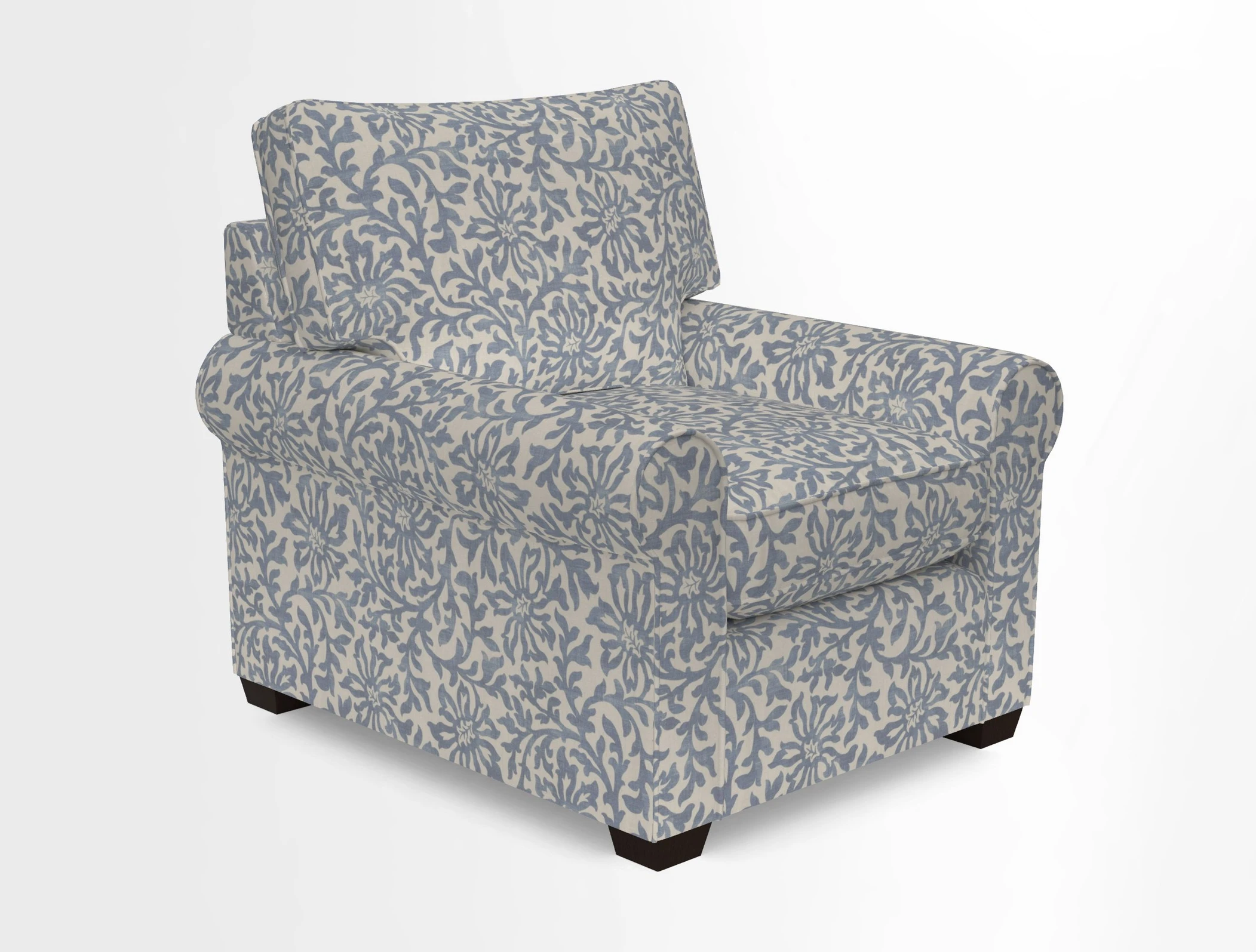 Bignor Chair in Two Tone Plain Biscuit. Loose cover option available