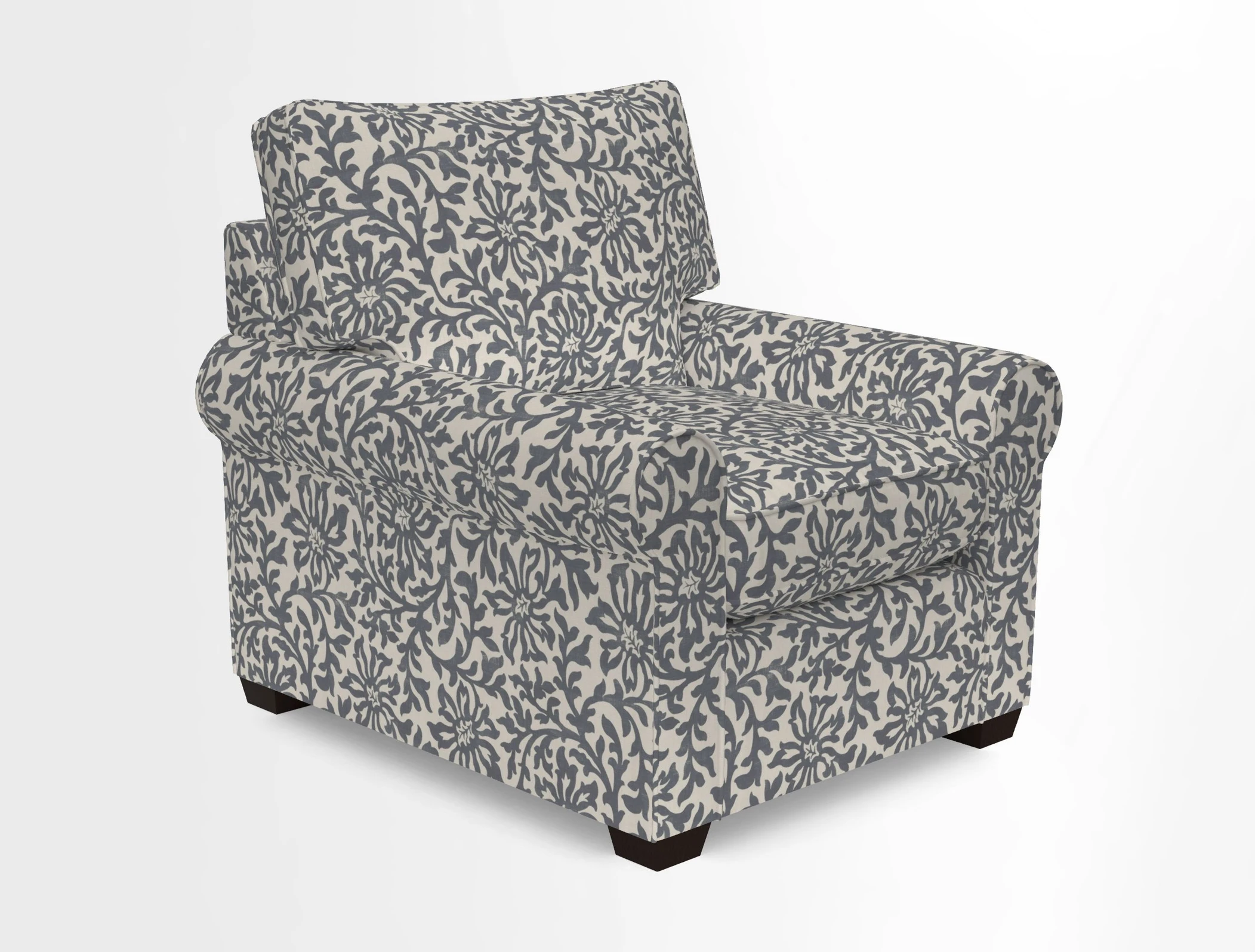 Bignor Chair in Two Tone Plain Biscuit. Loose cover option available