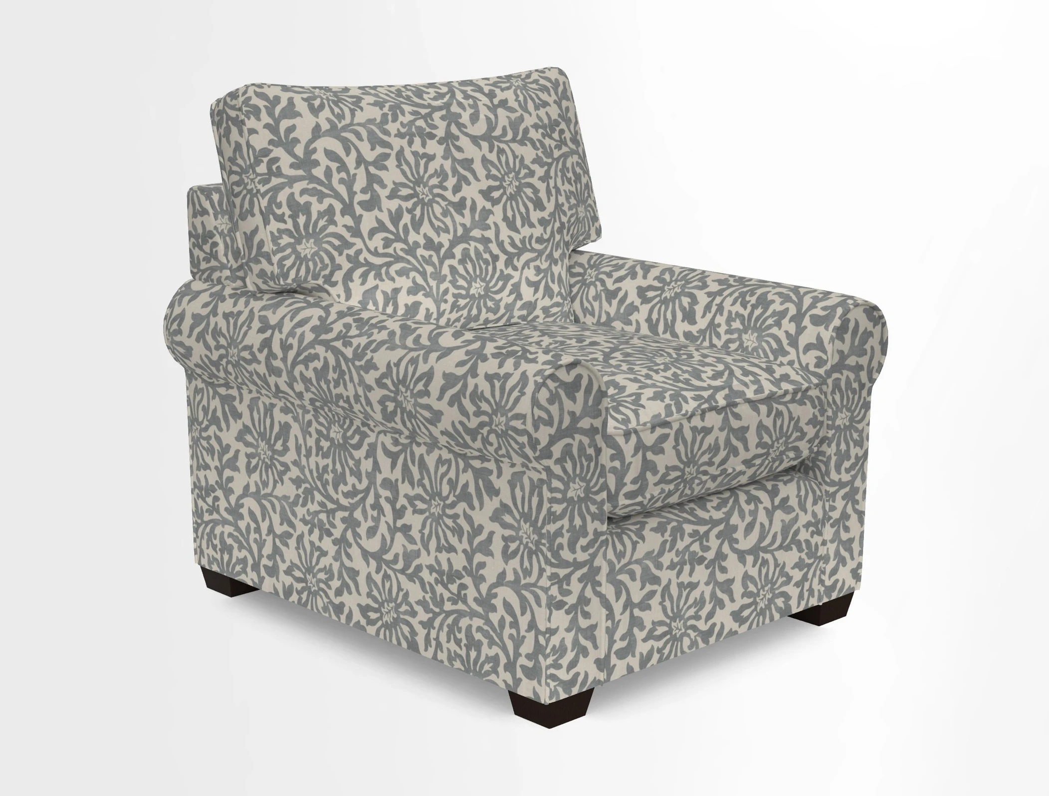 Bignor Chair in Two Tone Plain Biscuit. Loose cover option available