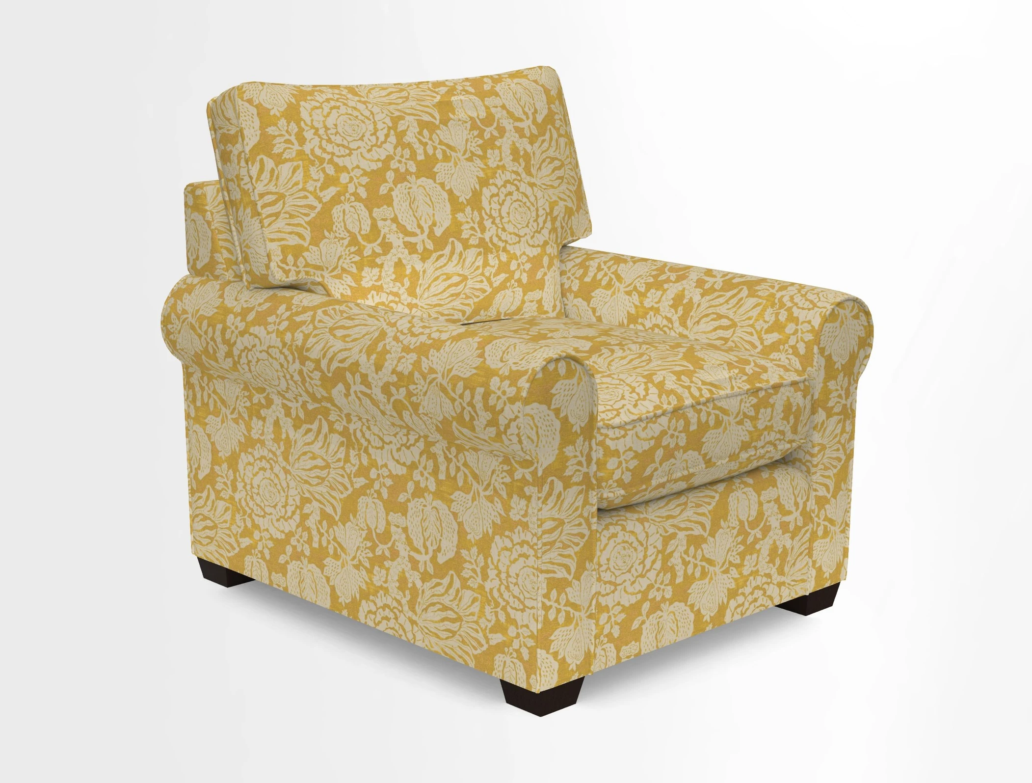 Bignor Chair in Two Tone Plain Biscuit. Loose cover option available
