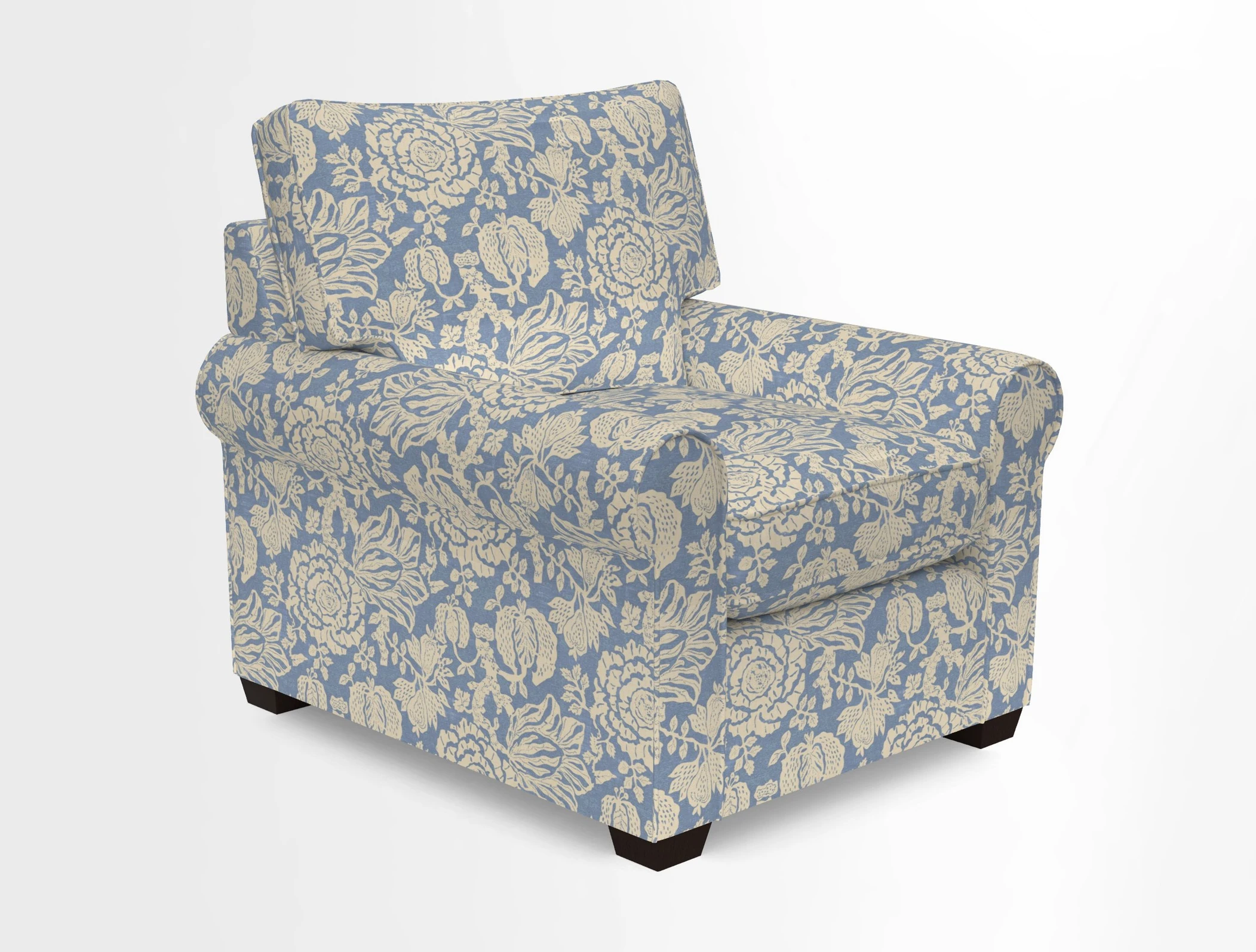 Bignor Chair in Two Tone Plain Biscuit. Loose cover option available