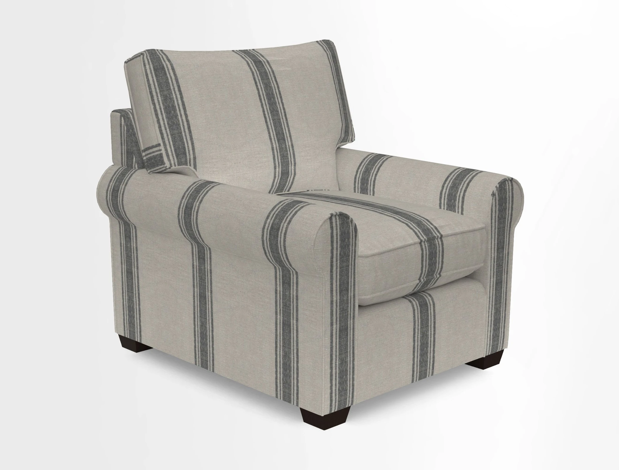Bignor Chair in Two Tone Plain Biscuit. Loose cover option available