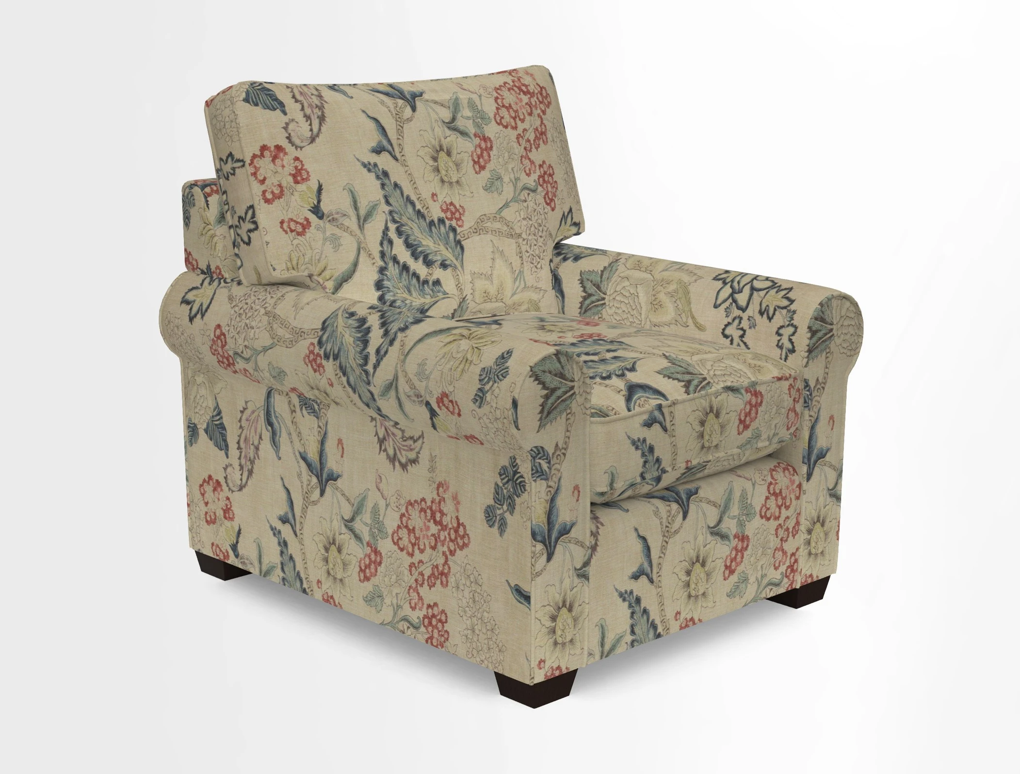 Bignor Chair in Two Tone Plain Biscuit. Loose cover option available