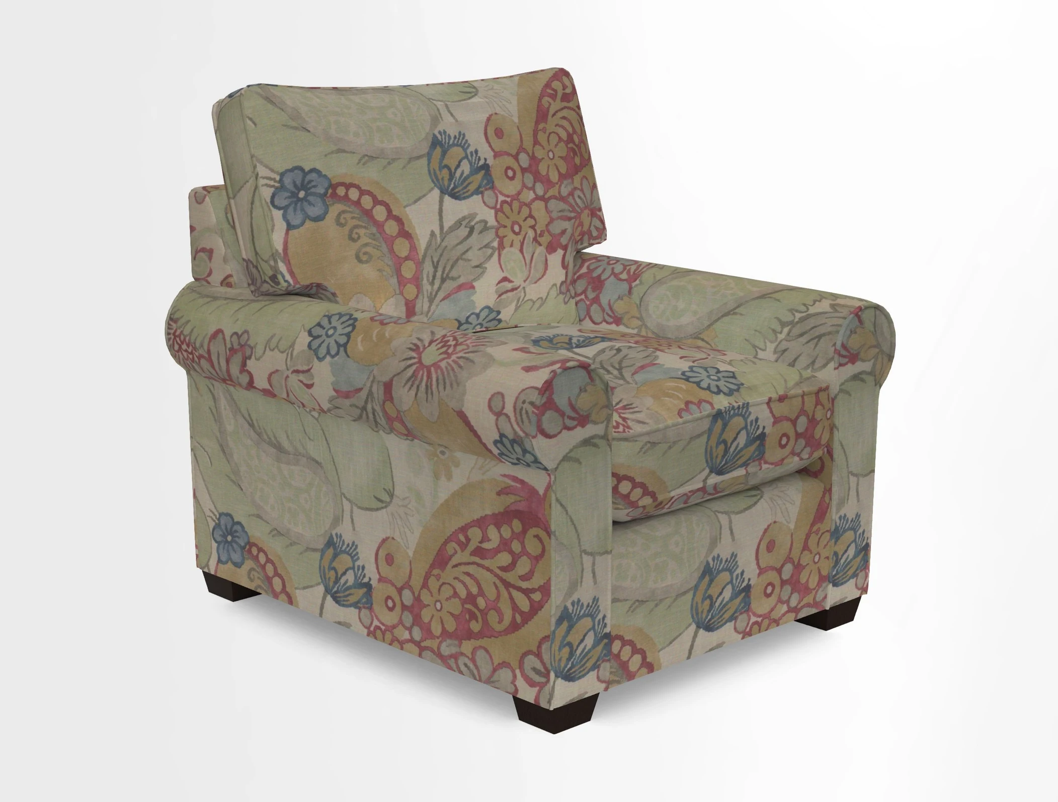 Bignor Chair in Two Tone Plain Biscuit. Loose cover option available