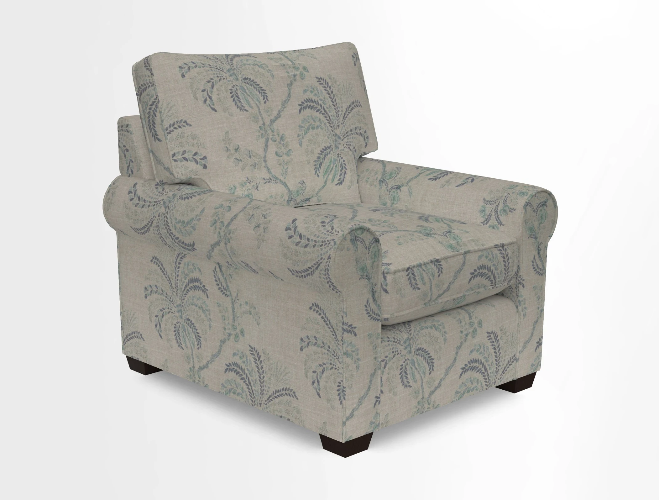 Bignor Chair in Two Tone Plain Biscuit. Loose cover option available